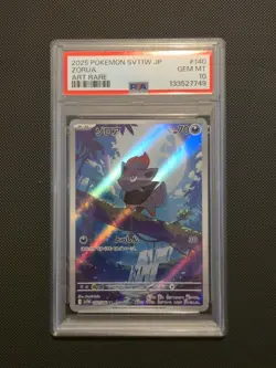 PSA 10 Zorua 140/086 Art Rare AR White Flare SV11W Pokemon Japanese 2025 - USA - Image 1