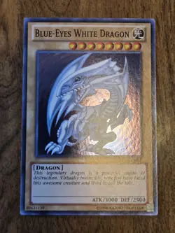 Blue-Eyes White Dragon DPKB-EN001 Super Rare Yugioh Duelist Pack Kaiba Unlimited - Image 1
