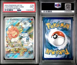 PSA 9 MINT Castform Sunny Form 195/191 Surging Sparks Illustration Rare - Image 3
