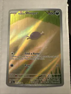 Paldean Wooper 221 Paldea Evolved Illustration Rare IR Card Pokemon TCG - Image 1