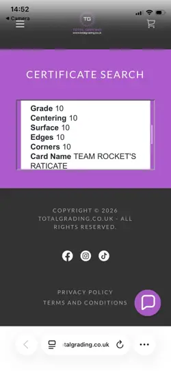 Ace 10-Raticate 108/098-AR Pokemon Card-SV10 Glory Of Team Rocket Japanese. - Image 3
