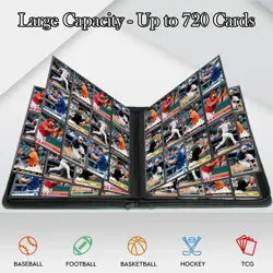 12 Pocket Card Binder, Trading Card Collection Binder - Holds 720 Cards, Card... - Image 4