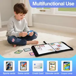 360 Pockets Binder Card Sleeves Double-Sided 9 Pocket Trading Card Pages for ... - Image 4