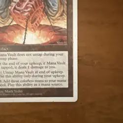 MTG Magic: The Gathering Mana Vault Artifact Mark Tedin 5th Edition Rare English - Image 4