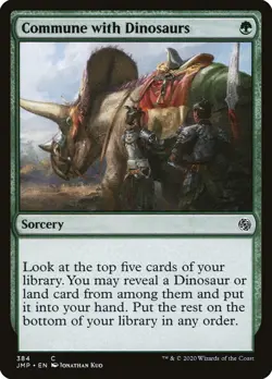 Commune with Dinosaurs | #384 | JMP | MTG | Regular | MP - Image 1