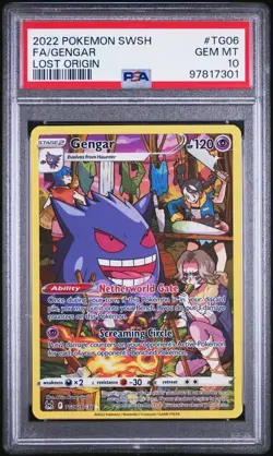 PSA 10 GENGAR #TG06 POKEMON SWORD & SHIELD LOST ORIGIN FA/GENGAR LOST ORIGIN - Image 1