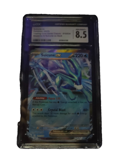 CGC Suicune ex Pokemon 2023 NM/Mint 8.5 010/034 Blastoise & Suicune ex Deck Holo - Image 1