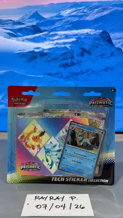 Pokemon TCG: Prismatic Evolutions Tech Sticker Collection- NEW - AUS Stock - Image 1