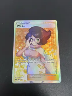 Wicke (Full Art) 147/147 Ultra Rare Sm-Burning Shadows Holo NM Pokemon - Image 2