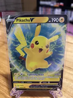 Pokemon TCG Pikachu V Sword & Shield SWSH198 Holo Promo Promo - Image 1