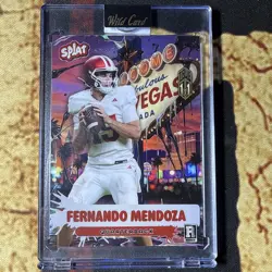 Fernando Mendoza True 1/1 2026 Wild Card “Welcome to Las Vegas” SSP Raiders - Image 1