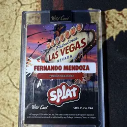 Fernando Mendoza True 1/1 2026 Wild Card “Welcome to Las Vegas” SSP Raiders - Image 3