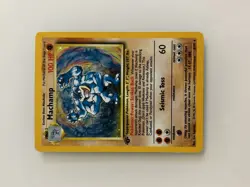 Pokemon TCG Machamp Holo Card Base Set 1st Edition 8/102 NM/MINT - Image 1