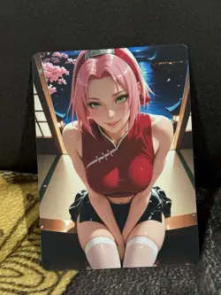 CUSTOM SAKURA NARUTO SHIPPUDEN CARD UNCENSORED - Image 1