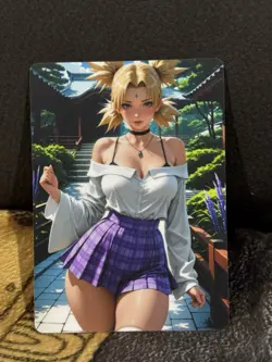CUSTOM TEMARI NARUTO SHIPPUDEN CARD UNCENSORED - Image 1