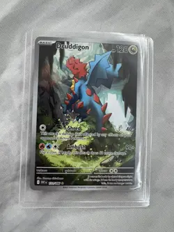 Pokemon TCG White Flare Druddigon Illustration Card 151/086 NM - Image 1