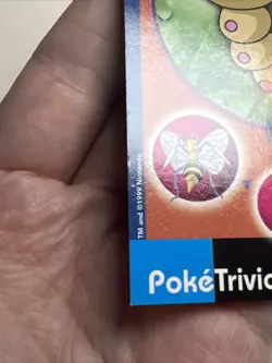 LP Weedle #13 Burger King UNPERFORATED Poke Trivia Card 1999 Pokemon Card - Image 4