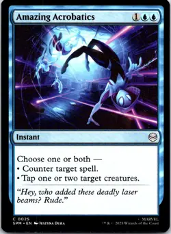 Amazing Acrobatics 25 Common Marvel's Spider-Man Magic: The Gathering NM - Image 1