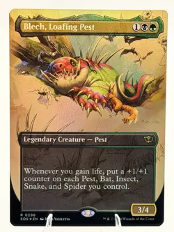 Blech, Loafing Pest FIELD NOTES BORDERLESS FOIL Legendary 298 SOS MTG NM - Image 2