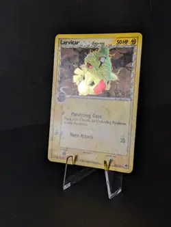 Larvitar - 52/101 - Reverse Holo - EX Dragon Frontiers Pokemon TCG - Image 4