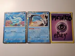 Pokemon - 2x Evo Line Bundle - Finizen 059/167 + Palafin 060/167 -Cosmos Holo NM - Image 1
