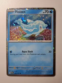 Pokemon - 2x Evo Line Bundle - Finizen 059/167 + Palafin 060/167 -Cosmos Holo NM - Image 5