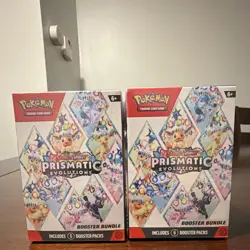 Pokemon Scarlet & Violet Prismatic Evolutions Booster Bundle Box 2x English 2024 - Image 1
