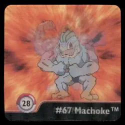 Artbox Pokemon Action Flipz Series One (1999) Machop/Machoke/Machamp No.28 - Image 1