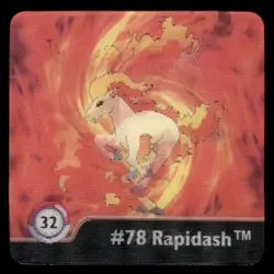 Artbox Pokemon Action Flipz Series One (1999) #77 Ponyta / #78 Rapidash No. 32 - Image 1