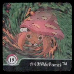 Artbox Pokemon Action Flipz Series One (1999) #46 Paras / #47 Parasect No. 19 - Image 1