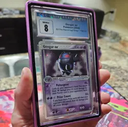 Pokemon Gengar EX Holo Rare Fire Red/Leaf Green CGC 8 Mint - Image 1