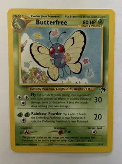 Pokemon Card Butterfree Southern Islands 9/18 Promo Near Mint NM - Image 1