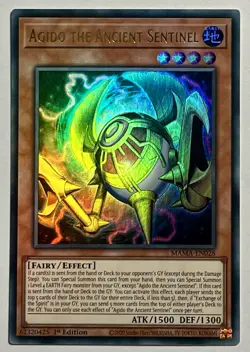 Agido the Ancient Sentinel MAMA-EN028 (NM) Ultra Rare 1st Edition Yu-Gi-Oh! TCG - Image 1