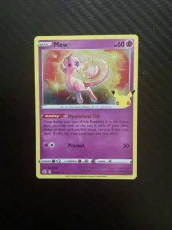 Mew 011/025 Holo Rare Celebrations Pokemon Card - NM Near Mint - Image 1