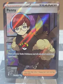 Penny 239/198 Scarlet & Violet Base Set Full Art Ultra Rare Holo Pokemon Card - Image 1