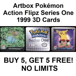 Artbox Pokemon Action Flipz Series One 1999 3D Cards - Image 1