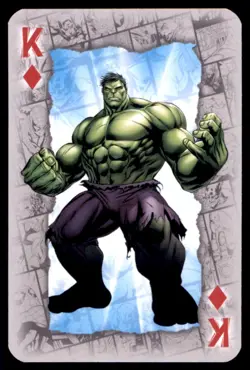 Marvel Universe Hulk Waddington Playing Card 2024 King of Diamonds - Image 1