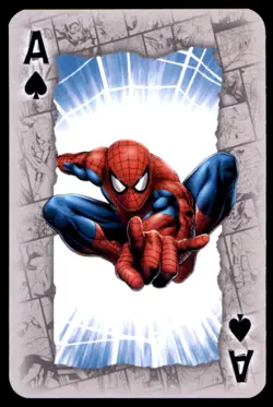 Marvel Universe Amazing Spiderman Waddington Playing Card 2024 Ace of Spades - Image 1
