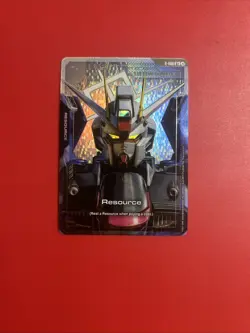 Gundam TCG Card Game Resource Freedom Gundam Foil R-008 C+ NM Condition - Image 1