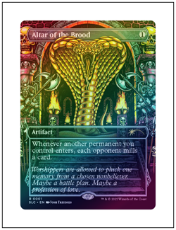 1x Altar of the Brood, 0001, Foil, Secret Lair Encyclopedia, MTG NM - Image 1