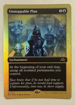 Unstoppable Plan 1st Place Foil - Aetherdrift MTG Magic the Gathering - Image 1
