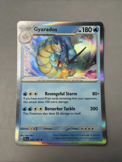 Pokemon TCG * SV Paldea Evolved * 43/193 Gyarados HOLO RARE * NM - Image 1