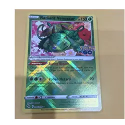 Radiant Venusaur Radiant Rare Holo 004/078 Pokemon GO The Pokemon Company TCG - Image 1