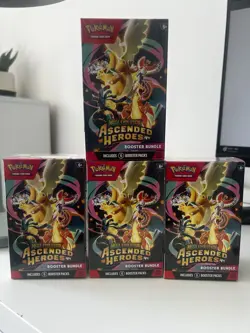 4x Pokemon TCG: Mega Evolution-Ascended Heroes Booster Bundle (6 Packs) - Image 1