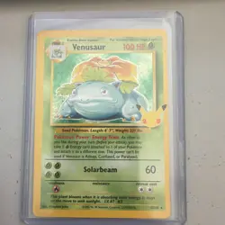 Pokemon TCG Venusaur Celebrations: Classic Collection Holo Rare 015/102 English - Image 1