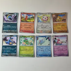Pokemon 151 Reverse Holo Lot of 8: Incl: Charmander Jigglypuff Slowbro - Image 1