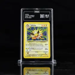 Jolteon Holo Pokemon Jungle Error No Set Symbol TAG 8.5 Near Mint + Graded 1999 - Image 1