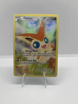 Pokemon TCG Victini Black Star Promos XY117 Holo Full Art - Image 1
