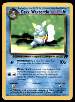 Pokemon WOTC Team Rocket 2000 Dark Wartortle No. 46 - Image 1