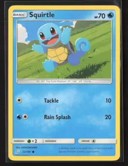 Squirtle 23/181 Common Team Up Pokemon Near Mint - Image 1